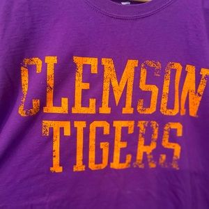 Fanatics Purple and Orange Clemson Tigers Short Sleeve Tee